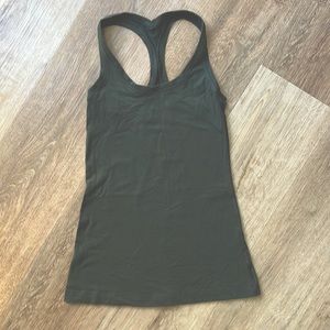 Olive green racer back from lululemon